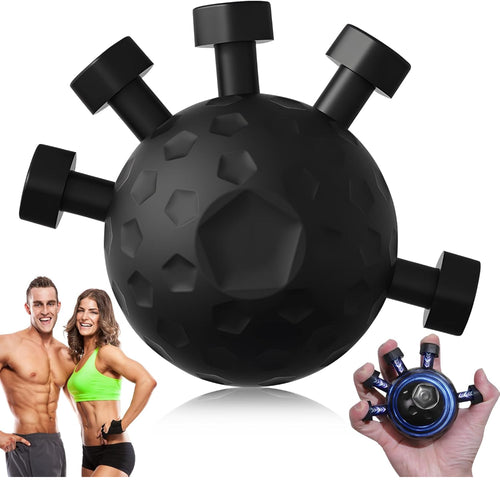 Gym Finger Hand Strengthener Grip Adjustable Resistance Hand Balls Gripper Exerciser for Forearm Strength Climbing Training